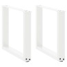 Pieds de table basse en U, 2 pièces, blanc, 50 x (42-43) cm, acier 568145568145