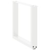 Pieds de table basse en U, 2 pièces, blanc, 50 x (42-43) cm, acier 568145568145