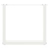 Pieds de table basse en U, 2 pièces, blanc, 50 x (42-43) cm, acier 568145568145