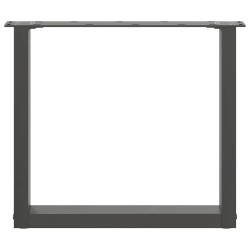 Pieds de table basse en U, 2 pièces, anthracite, 50 x (42-43) cm, acier 568146568146