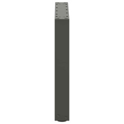 Pieds de table basse en U, 2 pièces, anthracite, 50 x (42-43) cm, acier 568146568146