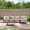 Salon de jardin 6 pcs avec coussins anthracite résine tressée 568149568149