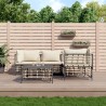 Salon de jardin 5 pcs avec coussins anthracite résine tressée 568153568153