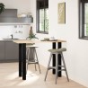 Pieds de table de bar 4 pièces Noir 90-92 cm Acier 568154568154