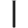 Pieds de table de bar 4 pièces Noir 90-92 cm Acier 568154568154