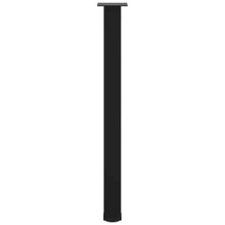 Pieds de table de bar 4 pièces Noir 90-92 cm Acier 568154568154