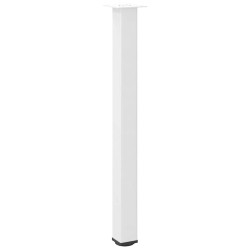 Pieds de table de bar 4 pièces Blanc 90-92 cm Acier 568155568155