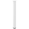 Pieds de table de bar 4 pièces Blanc 90-92 cm Acier 568155568155