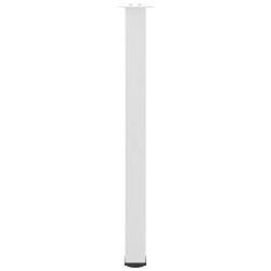 Pieds de table de bar 4 pièces Blanc 90-92 cm Acier 568155568155