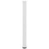 Pieds de table de bar 4 pièces Blanc 90-92 cm Acier 568155568155