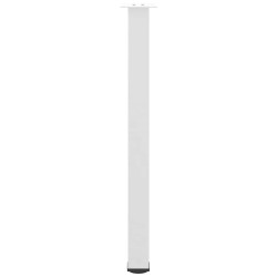 Pieds de table de bar 4 pièces Blanc 90-92 cm Acier 568155568155