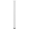 Pieds de table de bar 4 pièces Blanc 90-92 cm Acier 568155568155