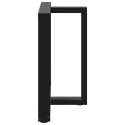 Pieds de table à manger en T, 2 pièces, noir, 70 x 35 x (72-73) cm, acier 568156568156