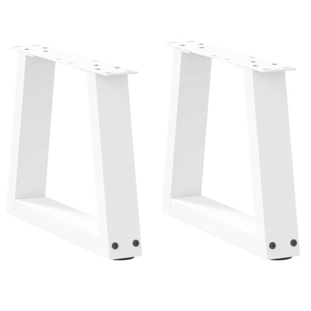 Pieds de table basse en forme de V, 2 pièces, blanc, 30 x (30-31,3) cm, acier 568157568157