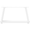Pieds de table basse en forme de V, 2 pièces, blanc, 50 x (30-31,3) cm, acier 568158568158