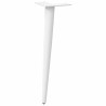 Pieds de table basse coniques 4 pièces Blanc 42-43 cm Acier 568162568162