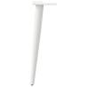 Pieds de table basse coniques 4 pièces Blanc 42-43 cm Acier 568162568162