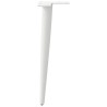 Pieds de table basse coniques 4 pièces Blanc 42-43 cm Acier 568162568162