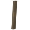 Pieds de table console 4 pièces Acier naturel 72 cm Acier 568163568163