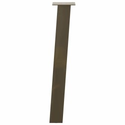 Pieds de table console 4 pièces Acier naturel 72 cm Acier 568163568163