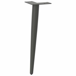 Pieds de table basse coniques 4 pièces Anthracite 30-31 cm Acier 568166568166