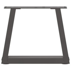 Pieds de table basse en forme de V, 2 pièces, anthracite, 40 x (30-31,3) cm, acier 568168568168