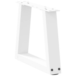 Pieds de table basse en forme de V, 2 pièces, blanc, 40 x (30-31,3) cm, acier 568169568169