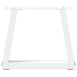 Pieds de table basse en forme de V, 2 pièces, blanc, 40 x (30-31,3) cm, acier 568169568169