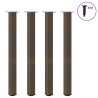 Pieds de table de bar 4 pièces Acier naturel 110-112 cm Acier 568171568171