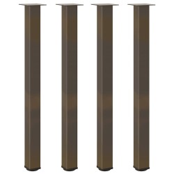 Pieds de table de bar 4 pièces Acier naturel 110-112 cm Acier 568171568171