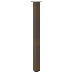 Pieds de table de bar 4 pièces Acier naturel 110-112 cm Acier 568171568171