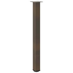 Pieds de table de bar 4 pièces Acier naturel 100-102 cm Acier 568172568172