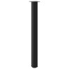 Pieds de table de bar 4 pièces Noir 110-112 cm Acier 568173568173