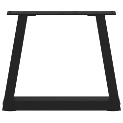 Pieds de table basse en forme de V, 2 pièces, noir, 40 x (30-31,3) cm, acier 568177568177