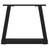 Pieds de table basse en forme de V, 2 pièces, noir, 40 x (30-31,3) cm, acier 568177568177