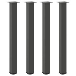 Pieds de table de bar 4 pièces Anthracite 100-102 cm Acier 568179568179