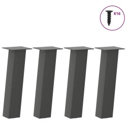 Pieds de table basse 4 pièces Anthracite 42 cm Acier 568180568180