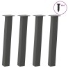 Pieds de table console 4 pièces Anthracite 72 cm Acier 568181568181