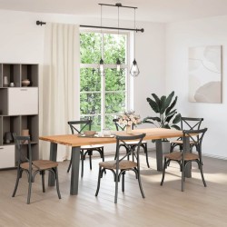 Pieds de table console 4 pièces Anthracite 72 cm Acier 568181568181