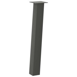 Pieds de table console 4 pièces Anthracite 72 cm Acier 568181568181