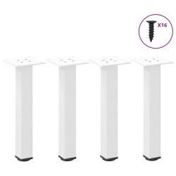 Pieds de table basse 4 pièces Blanc 30-32 cm Acier 568192568192