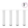 Pieds de table basse 4 pièces Blanc 30-32 cm Acier 568192568192