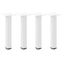 Pieds de table basse 4 pièces Blanc 30-32 cm Acier 568192568192