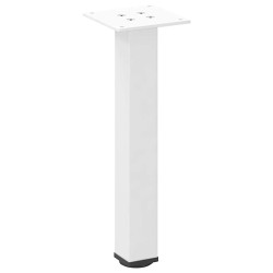 Pieds de table basse 4 pièces Blanc 30-32 cm Acier 568192568192