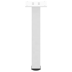 Pieds de table basse 4 pièces Blanc 30-32 cm Acier 568192568192