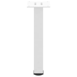 Pieds de table basse 4 pièces Blanc 30-32 cm Acier 568192568192