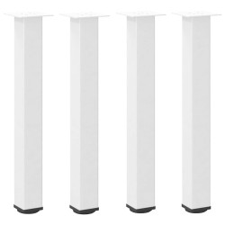 Pieds de table console 4 pièces Blanc 72-74 cm Acier 568195568195