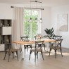 Pieds de table console 4 pièces Blanc 72-74 cm Acier 568195568195