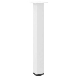 Pieds de table console 4 pièces Blanc 72-74 cm Acier 568195568195