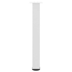Pieds de table console 4 pièces Blanc 72-74 cm Acier 568195568195